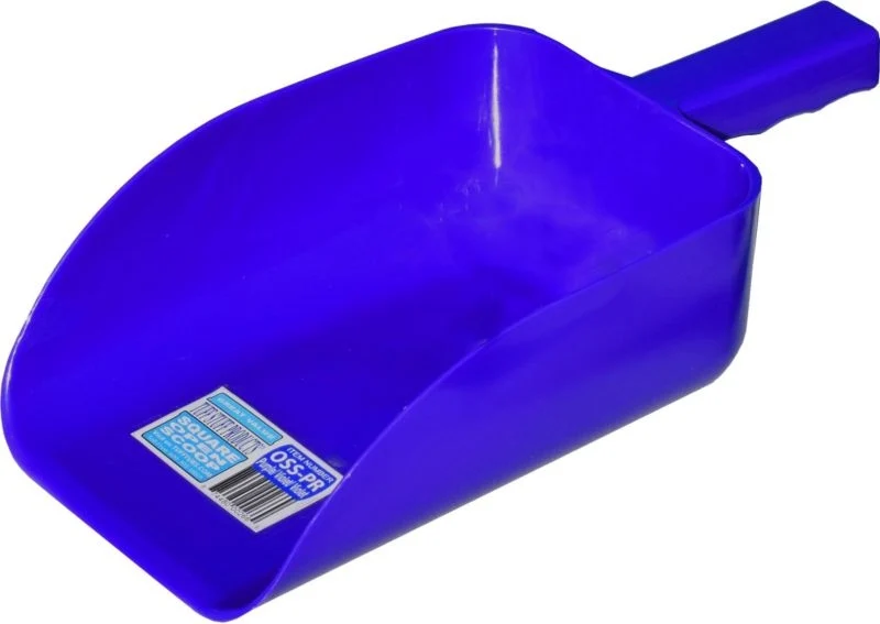 Tuff Stuff Open 5 Quart Scoop Square Blue / 5 Quart