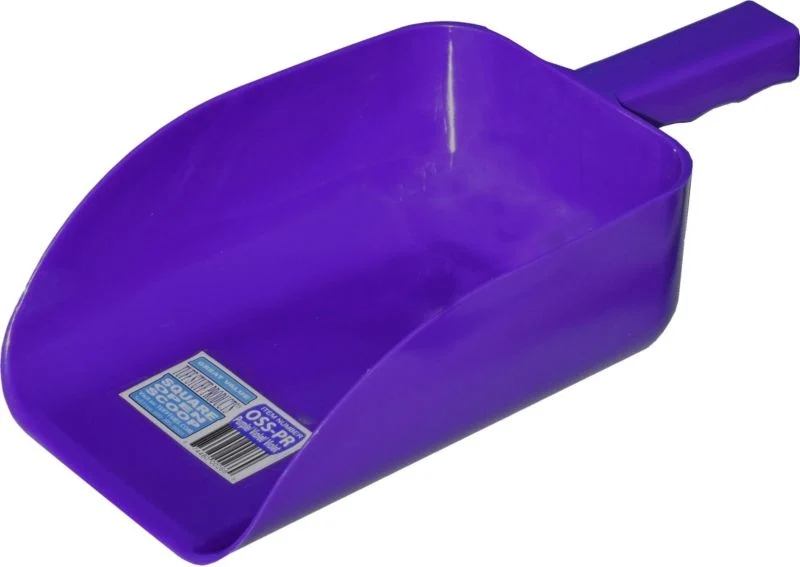 Tuff Stuff Open 5 Quart Scoop Square Purple / 5 Quart
