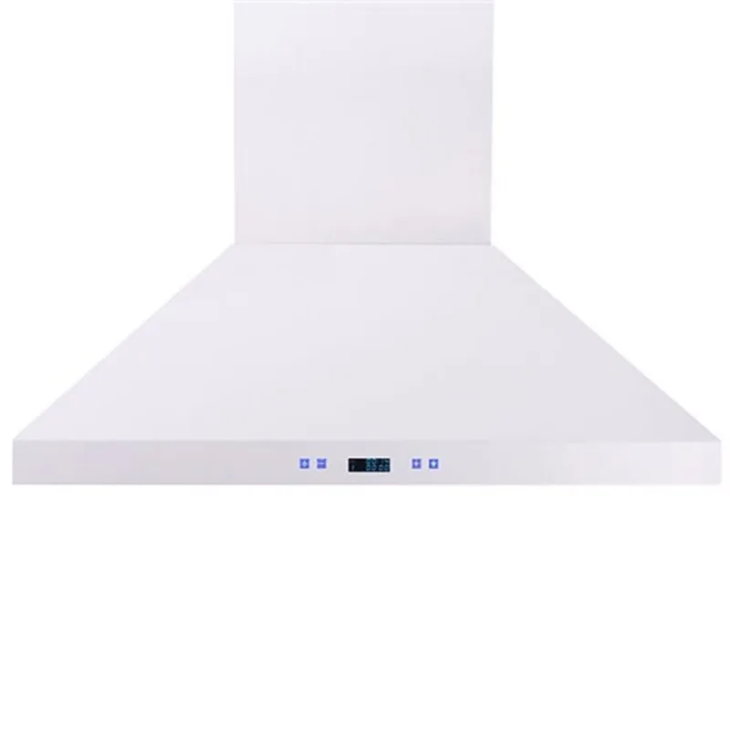 Turin La Bella Wall Mounted Range Hood - Stainless Steel - 36-in - White