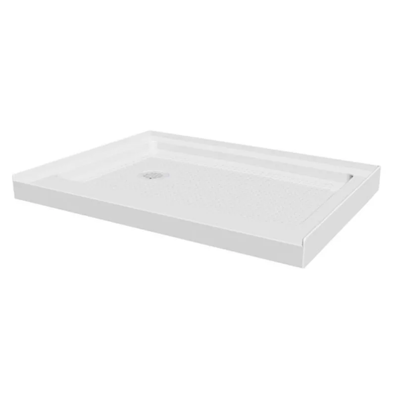 Turin Laberge 48-in x 32-in Left Drain White Acrylic Shower Base