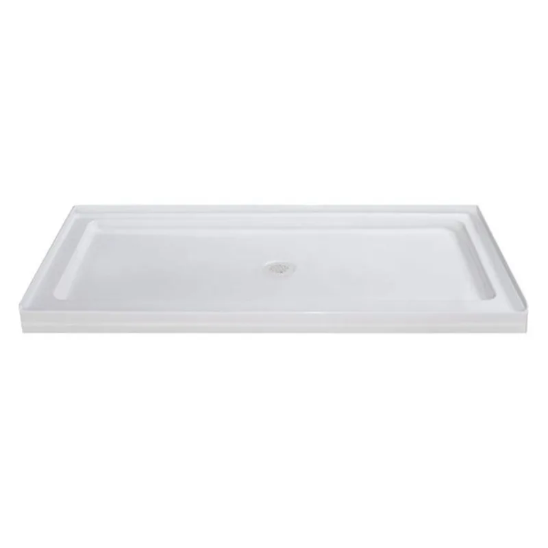 Turin Horizon Shower Base - 32-in x 60-in - Central Drain