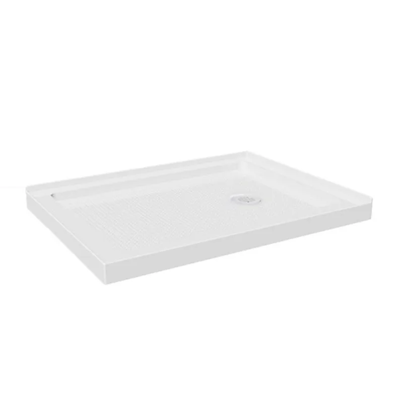 Turin Catane Shower Base - 42-in x 30-in - Right Drain
