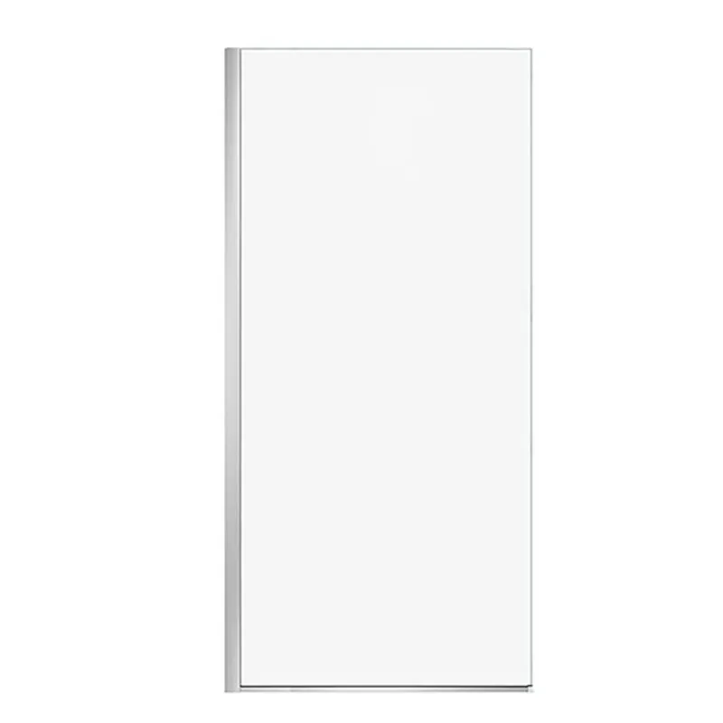 Turin Bonita Shower Glass - 36-in x 80-in - Chrome