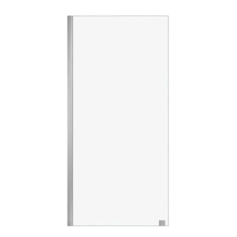 Turin Rosita 36 W x 80-in H Clear Frameless Fixed Shower Glass Panel w/ Nickel Edge