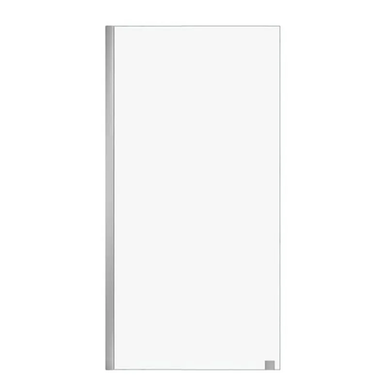 Turin Rosita 38 W x 80-in H Clear Frameless Fixed Shower Glass Panel w/ Nickel Edge