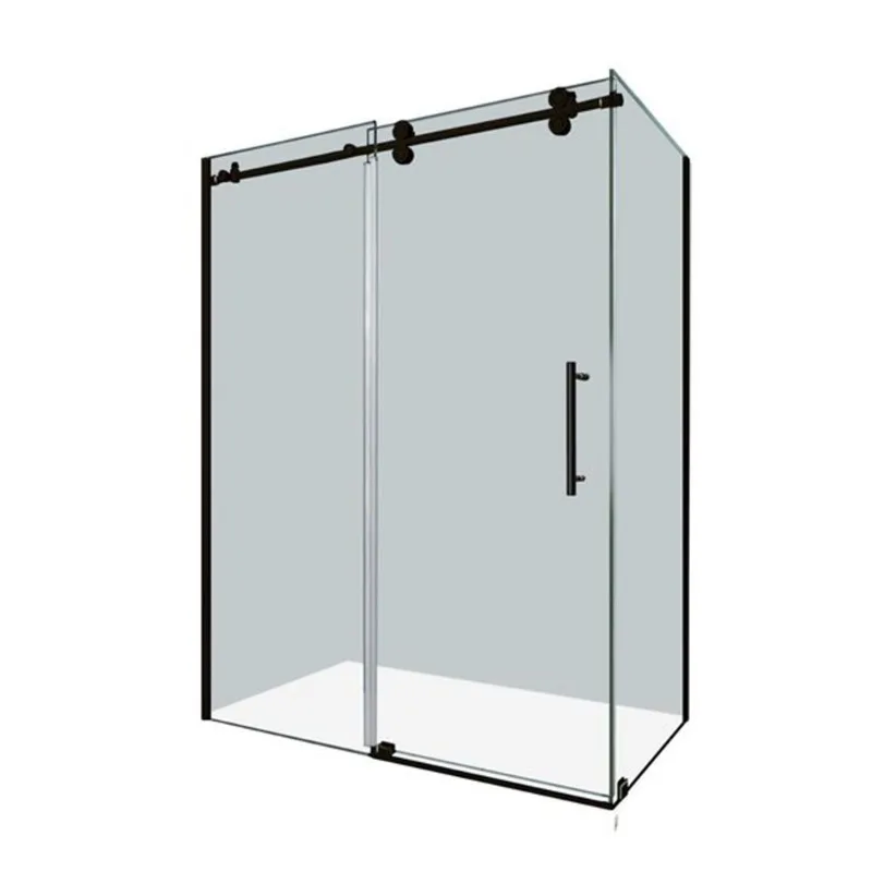 Turin Vertiges 48 x 36 x 75-in Semi-Frameless Sliding Corner Shower Door with Clear Glass - Oil Rubbed Bronze