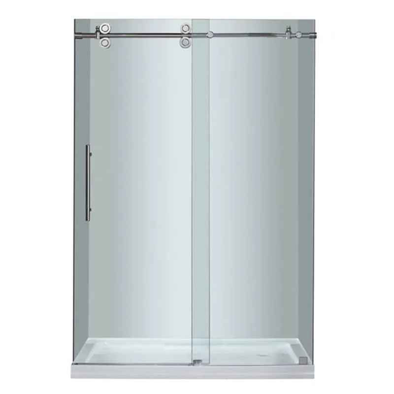 Turin Horizon Shower Kit 2-in-1 Alcove Fit Right-Hand Drain with White Base 60 x 32 x 75-in – Chrome