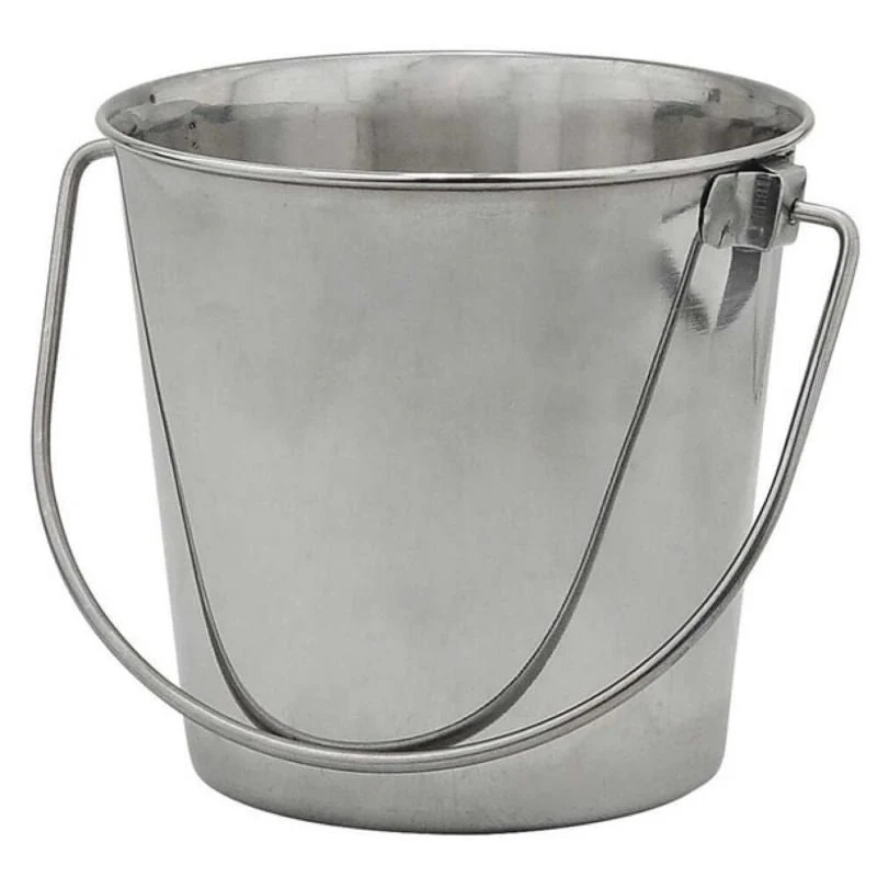 Indipets Heavy Duty Stainless Steel Dog Pail Stainless Steel / 9 Quart