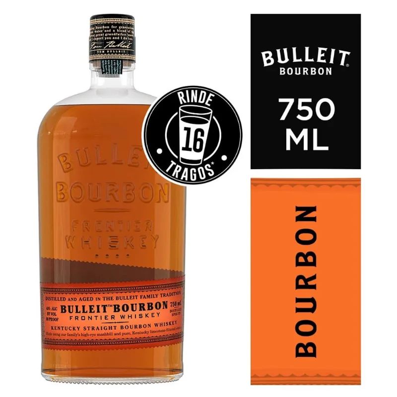Bourbon Bulleit 40° 750 cc
