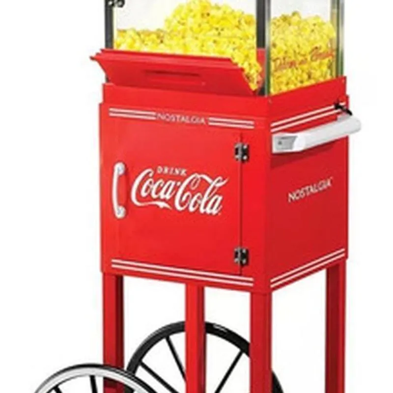 Carrinho Pipoca 127v 122x35cm Coca-cola Pipoqueira Elétrica