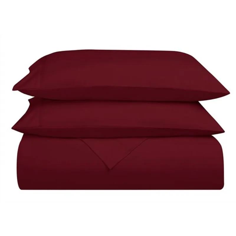 Swift Home Queen Microfibre 4-Piece Burgundy Bed Sheets
