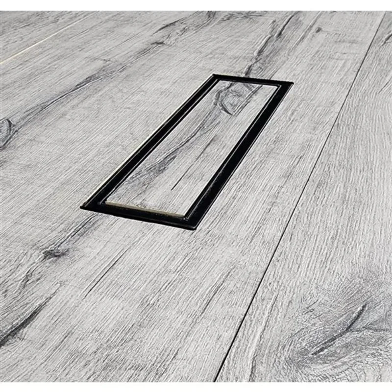 AlinO Undermount Floor Vent 4 x 10-in w/ Adjustable Height - Black - 5/Pk