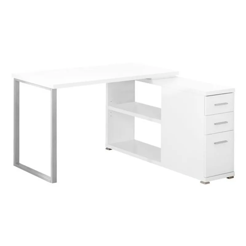 Monarch 29.5-in x 47.25-in White Computer Desk