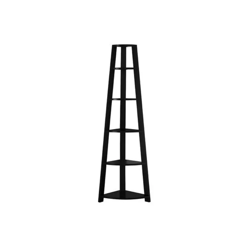 Monarch 71.25-in x 22.5-in x 15.5 Black Wood Bookcase