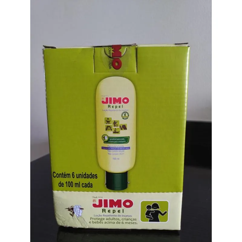 Caixa Fechada Com 6 Unidades Repelente Para Mosquitos 100ml - Jimo