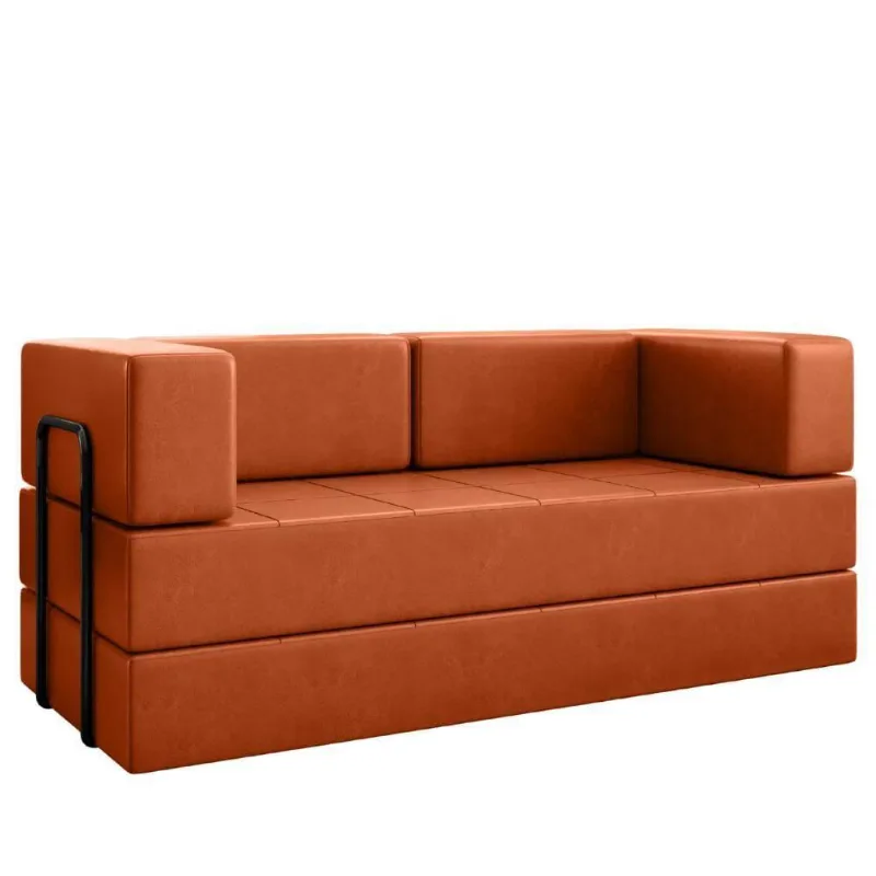 Sofa Cama Modular 2 Lugares 160 Cm New Monaco Corino Dallas Vconcept New Dallas
