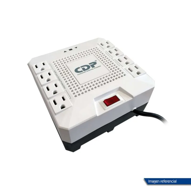 Regulador de voltaje CDP RC-AVR pro 1808i, 1800VA, 1000W, 220V, 8 tomacorrientes