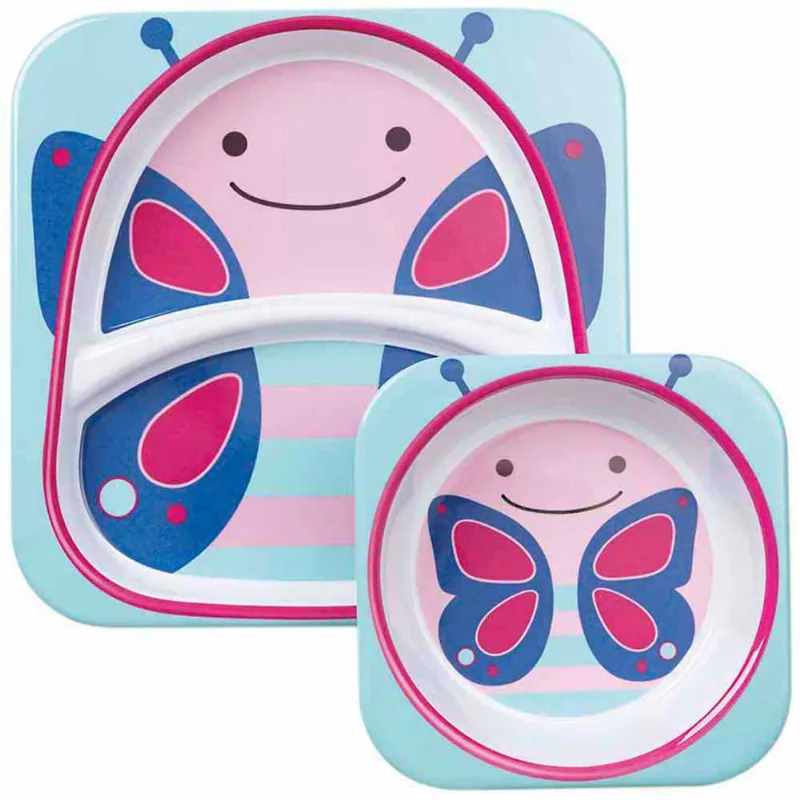 Set Plato y Bowl SKIP HOP Zoo Butterfly