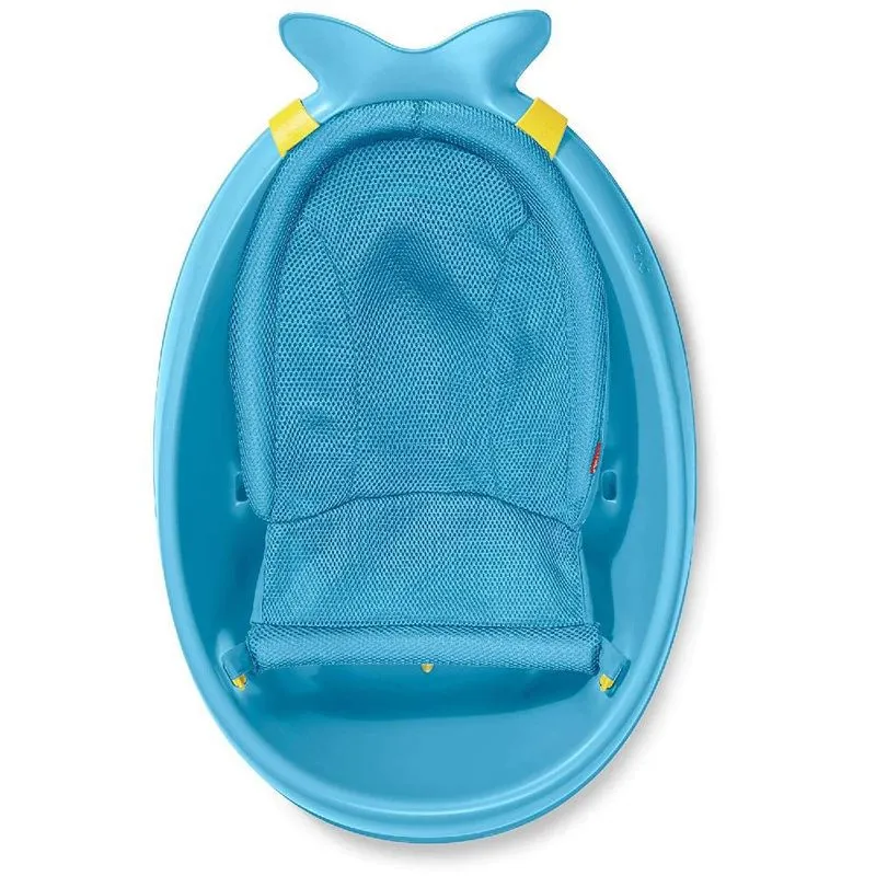 Banheira Infantil Baleia Moby 3 Estágios Azul Skip Hop
