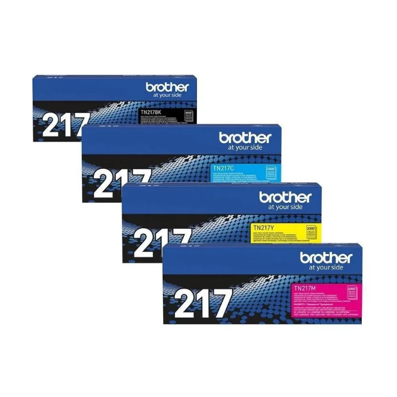 Kit Toner Tn217 Tn-217 Brother Original Mfc-l3750cdw Hll3210cw Dcp-l3551cdw 217bk 217y 217m 217c