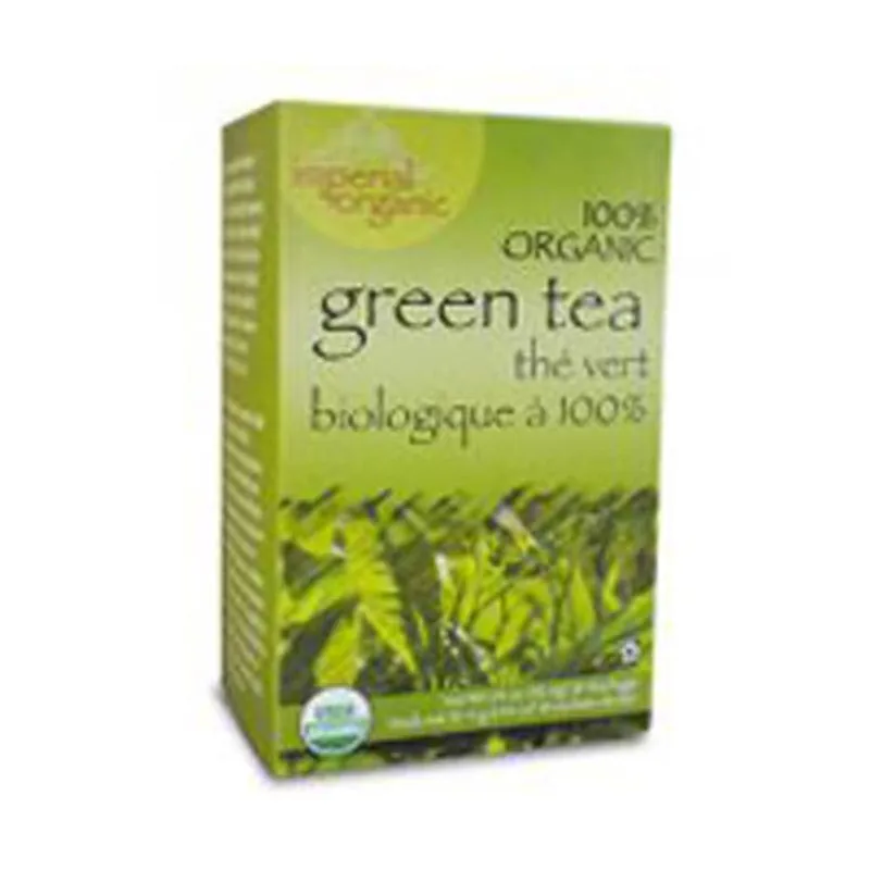 Chá Verde Orgânico Imperial 18 Sacos Do Tio Lees Teas
