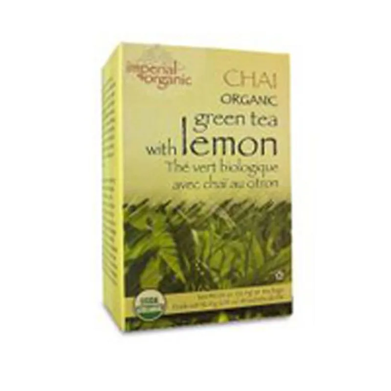 Chá Verde Imperial Orgânico Limão 18 Sacos Do Tio Lees Teas