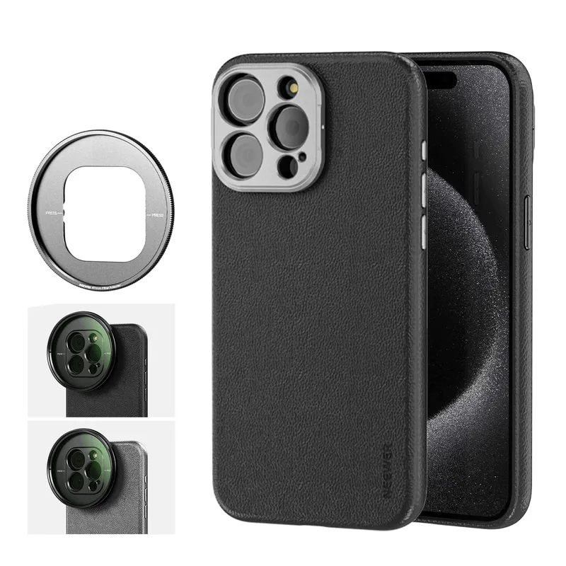 Case Smartphone Neewer PA054 Adaptador Lente 67mm para iPhone 15 Pro Max