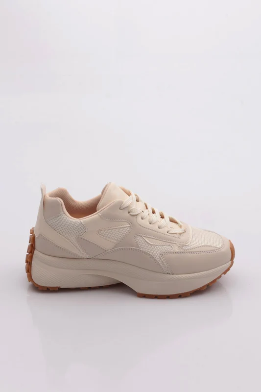 Dgn 83144 Kadın Sneaker Ayakkabı BEJ / 39