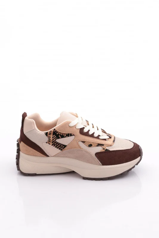 Dgn 83144 Kadın Sneaker Ayakkabı KAHVE SÜET / 36