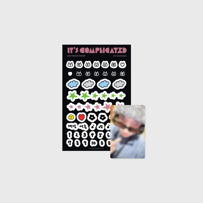 YESUNG - [It’s Complicated] 2025 CONCERT OFFICIAL MD PHOTO CARD DECO STICKER SET