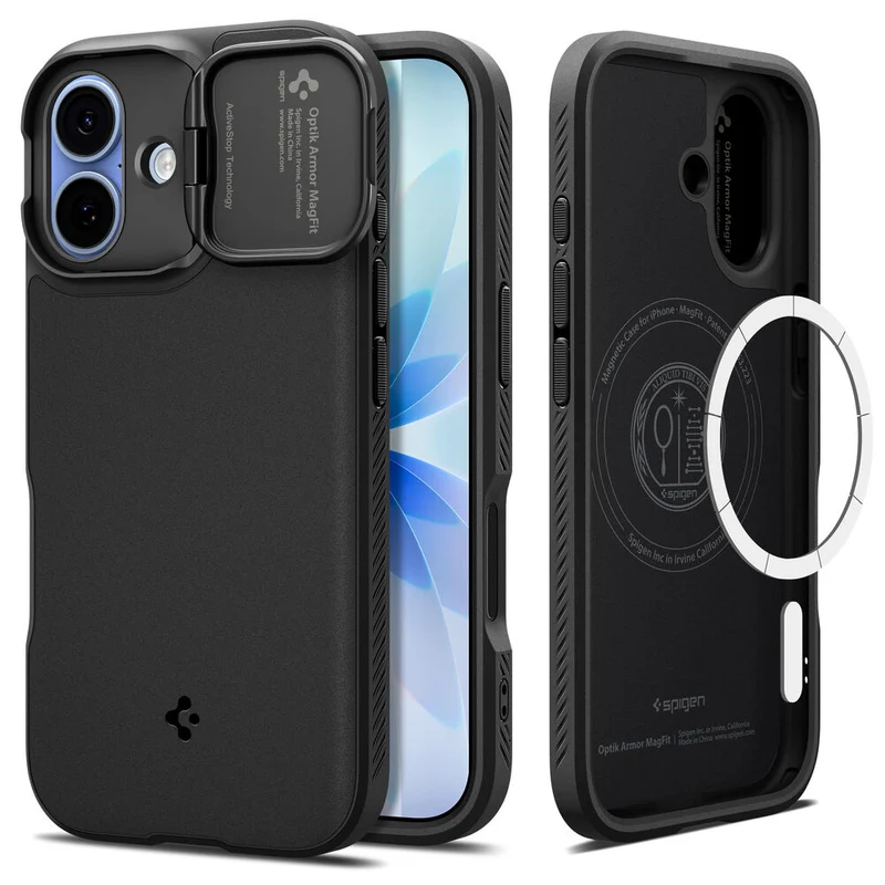 Spigen Apple iPhone 17 Optik Armor (MagFit) Case (Black) PROgadgets