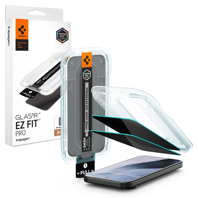 Spigen Google Pixel 11 / 10 GLAS.tR EZ Fit Pro Privacy 2PCS Glass Screen Protector (Black) PROgadgets