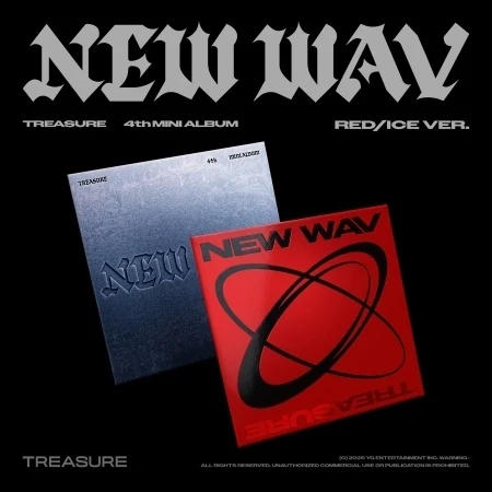 TREASURE - [NEW WAV] 4th Mini Album 2 Version SET NONE