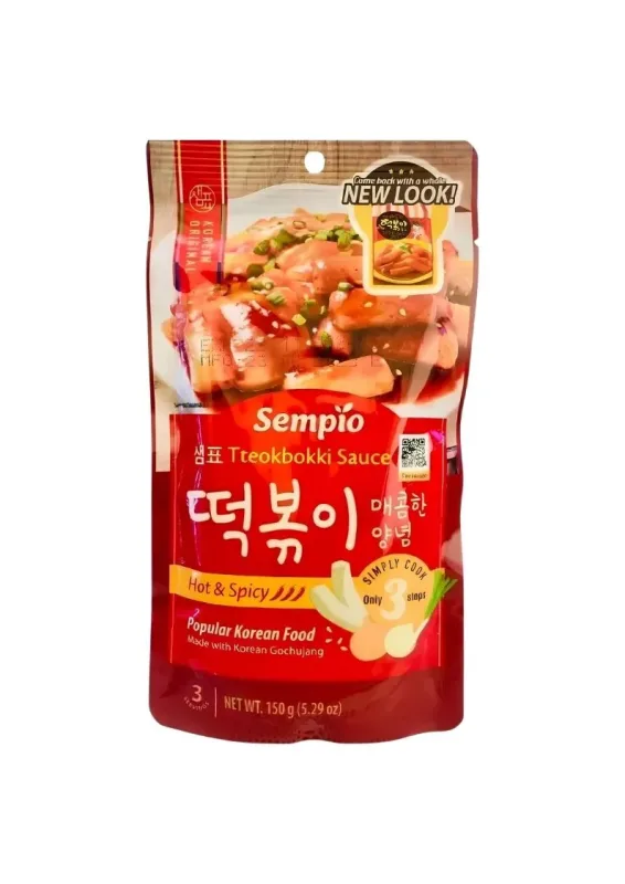 SEMPIO TTEOKBOKKI SAUCE HOT 150g - Molho picante para tteokbokki. Origem: Coreia do Sul