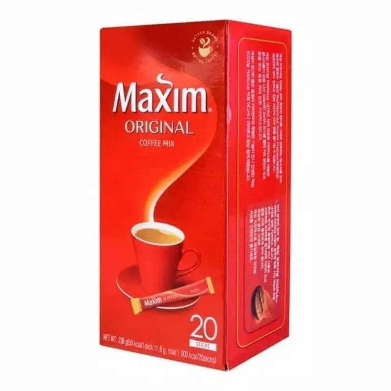 Café Solúvel Coffee Maxim Coreano Tradicional 20 Sachês 236g