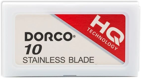 Dorco 10 Stainless Blade HQ Technology 10 Count