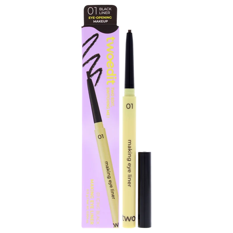 Two Edit Making Eye Liner - 01 Icing Black by Two Edit for Women - 0.004 oz Eyeliner 0.004 oz