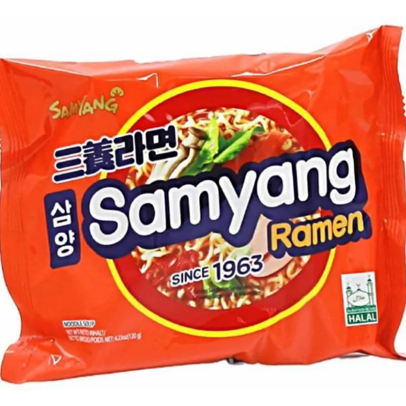 Fideos ramen Samyang original 120 g. Fideos ramen original Samyang 120 g.