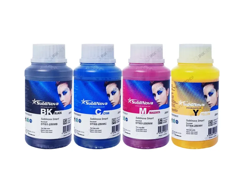 Tinta Sublimática para Epson Inktec Sublinova Smart Kit 4 x 250ml : BCMY