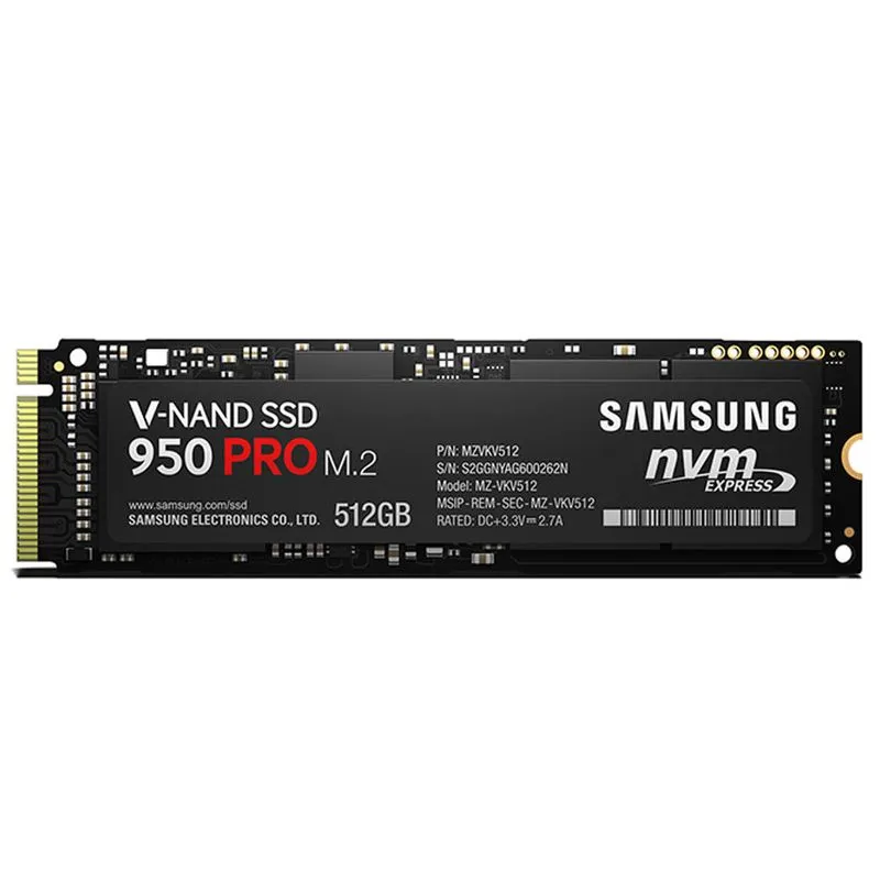 SSD - M.2 (2280 / PCIe NVMe) - 512GB - Samsung 950 Pro - MZ-V5P512BW
