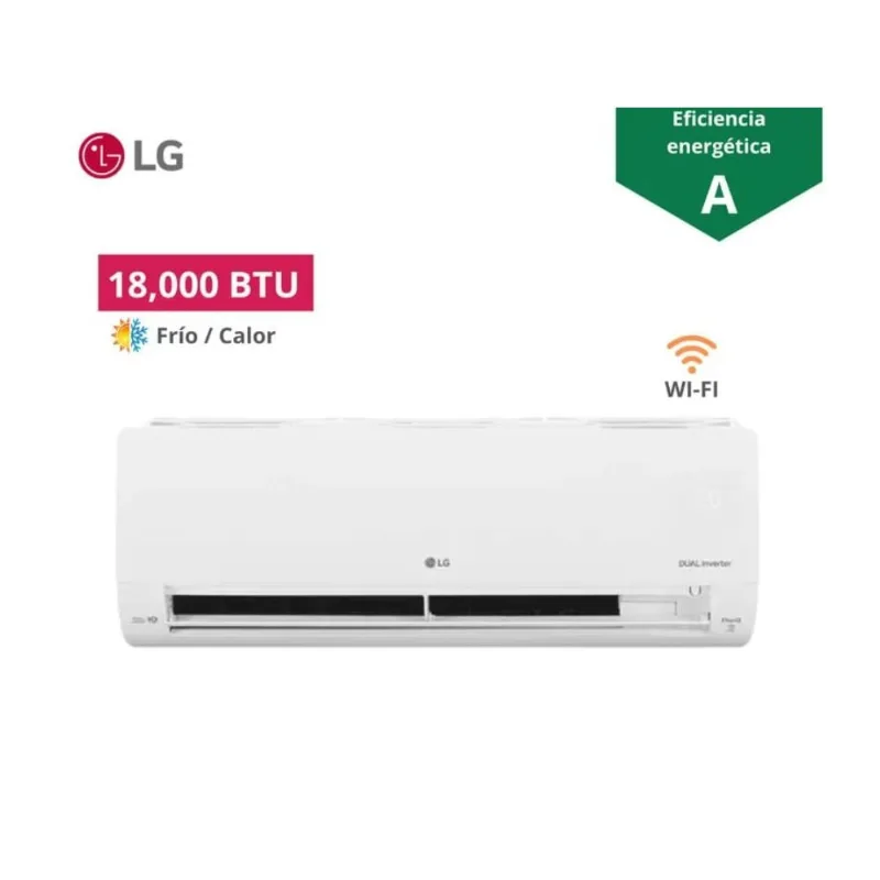 Aire Acondicionado LG Inverter 18000 Btu Fríocalor Vm182ht Blanco