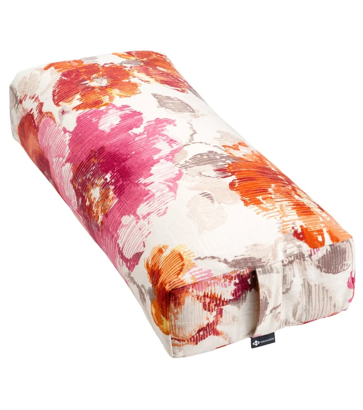 Halfmoon Rectangular Deluxe Yoga Bolster Peony