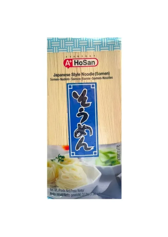 HOSAN MACARRAO SOMEN 1,36Kg - Macarrão de trigo (somen). Origem: Coreia do Sul.