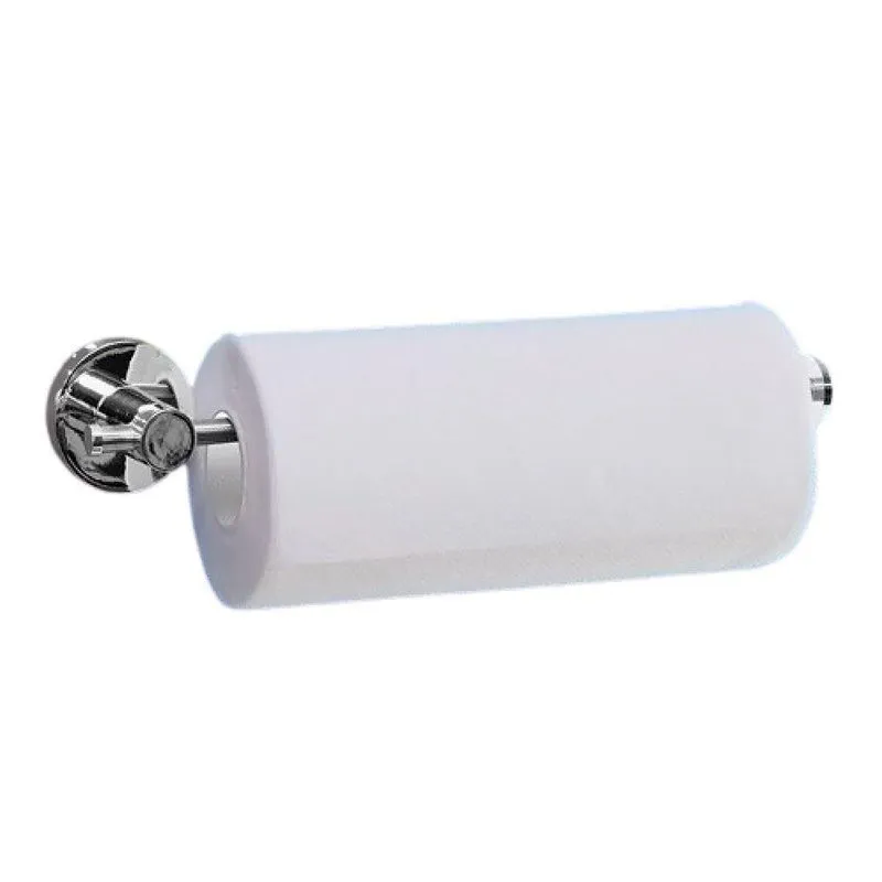 Porta Papel Toalha De Cozinha Cromado De Sucção