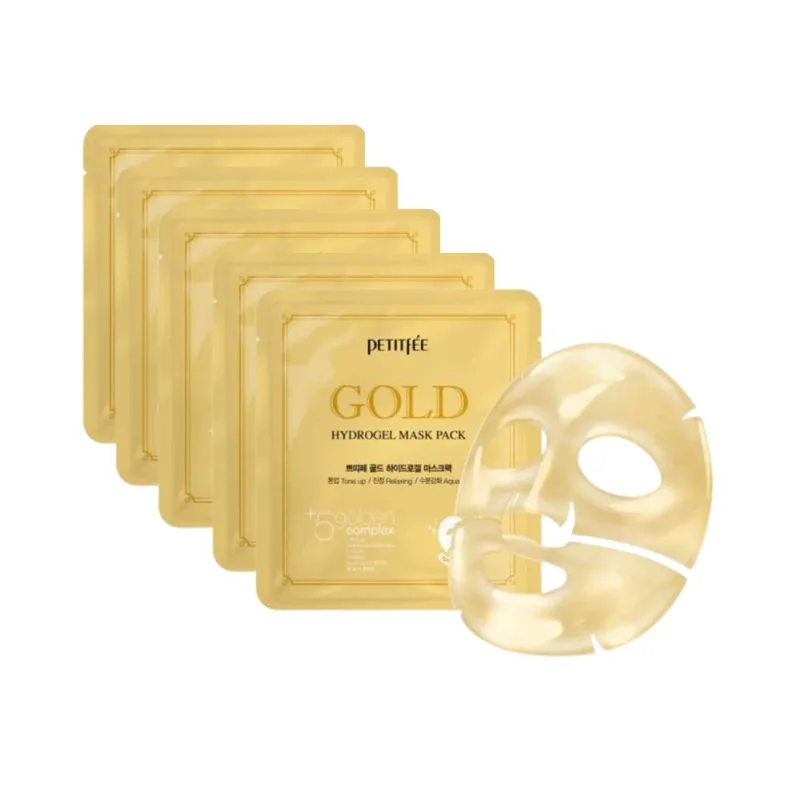 GOLD HYDROGEL MASK PACK - CAJA 5 UNIDADES