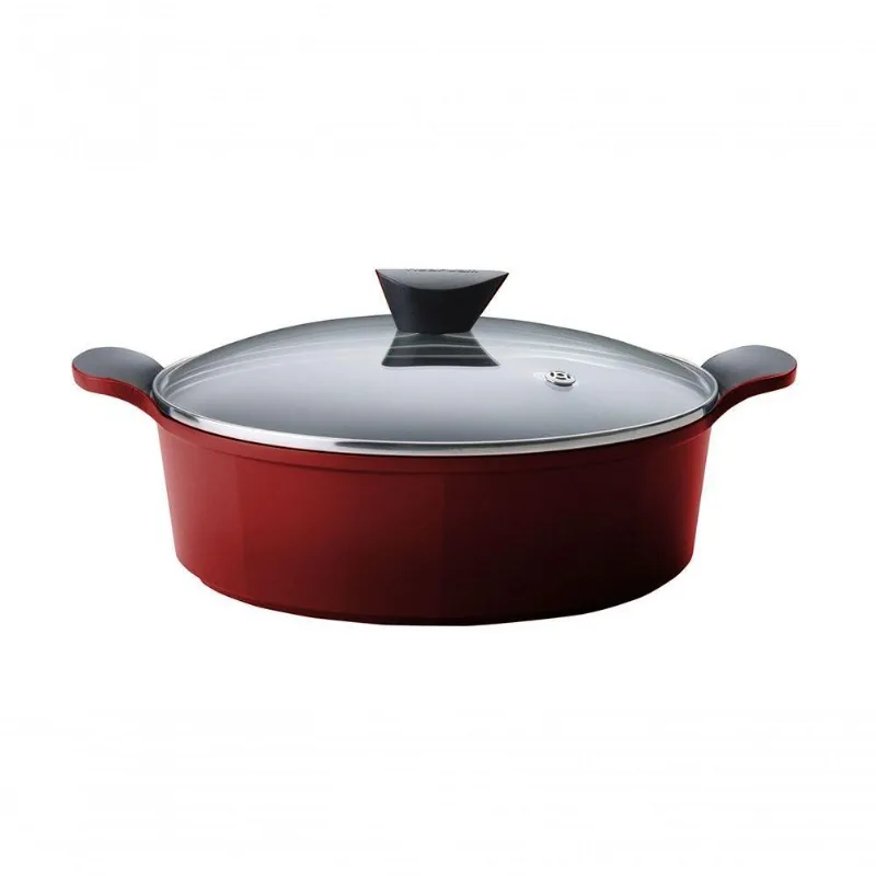 Caçarola Nr28 Rasa VennVermelho 4,8L Ek-Ve-L28R