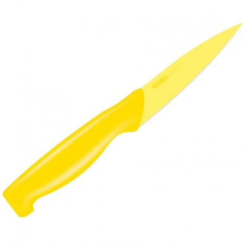 Faca Com Revestimento Anti-Aderente Paring Amarela 3,5'' Neoflam