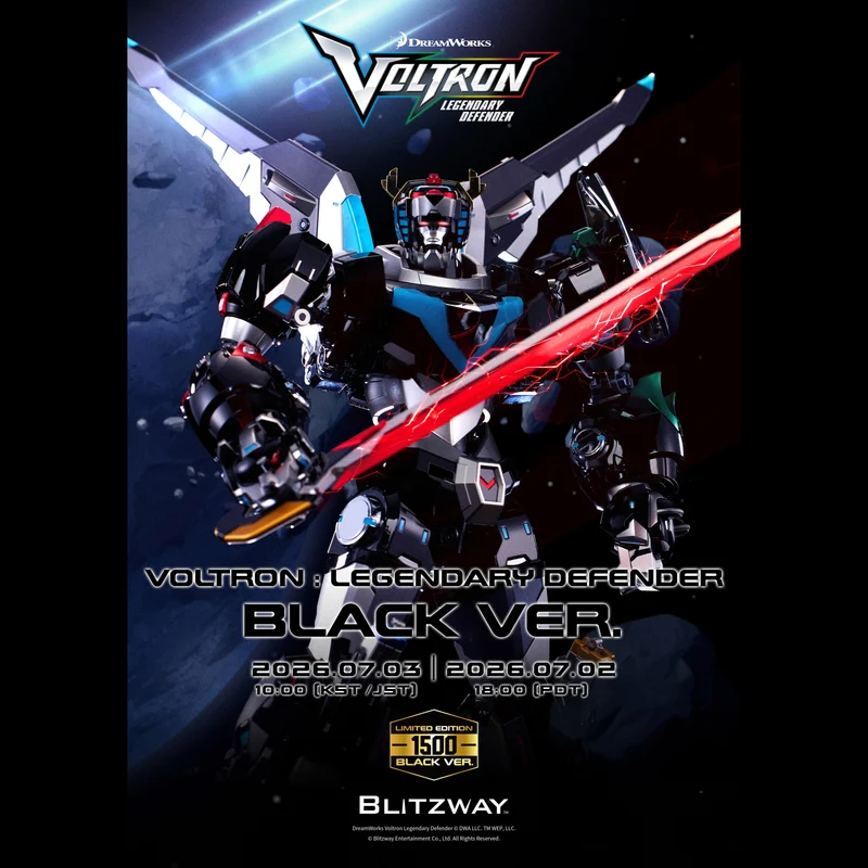 (網店限定) Blitzway - [數量限定] Voltron : Legendary Defender (Black Ver.) (BW-CA-11304) (8809321472877) [**每人限購一件**] [**此產品或有機會砍單**] 全款(僅限香港以外地區 (僅限香港以外地區)
