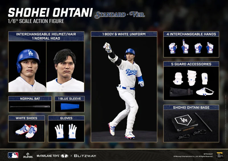 Blitzway - 1/6 麥法蘭 ✕ Blitzway - MLB SportsPicks 大谷翔平（標準版）可動人偶 (8809321473393) 全款(僅限香港以外地區 (僅限香港以外地區)