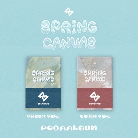 SEVENUS - [SPRING CANVAS] 1st Mini Album POCAALBUM 2 Version SET